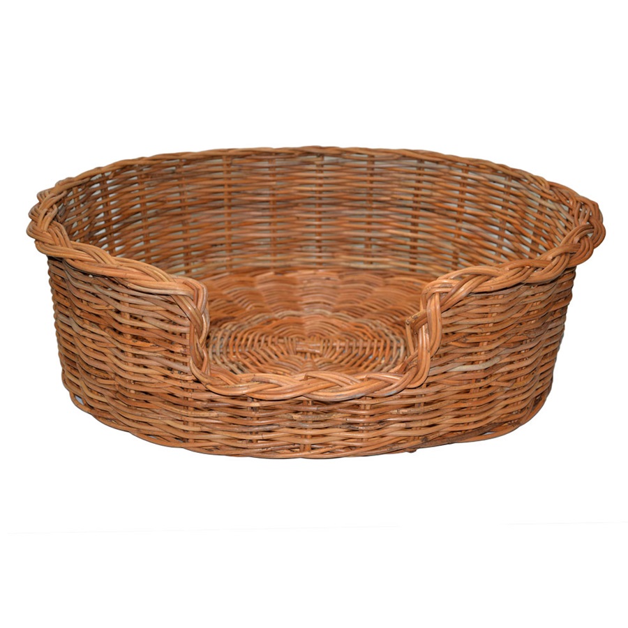 Extra Large Rattan Oval Dog Basket